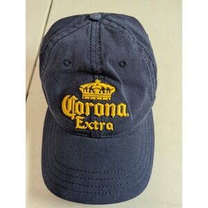 Mens Navy Corona Extra Embroidered Baseball Cap One Size Fits All